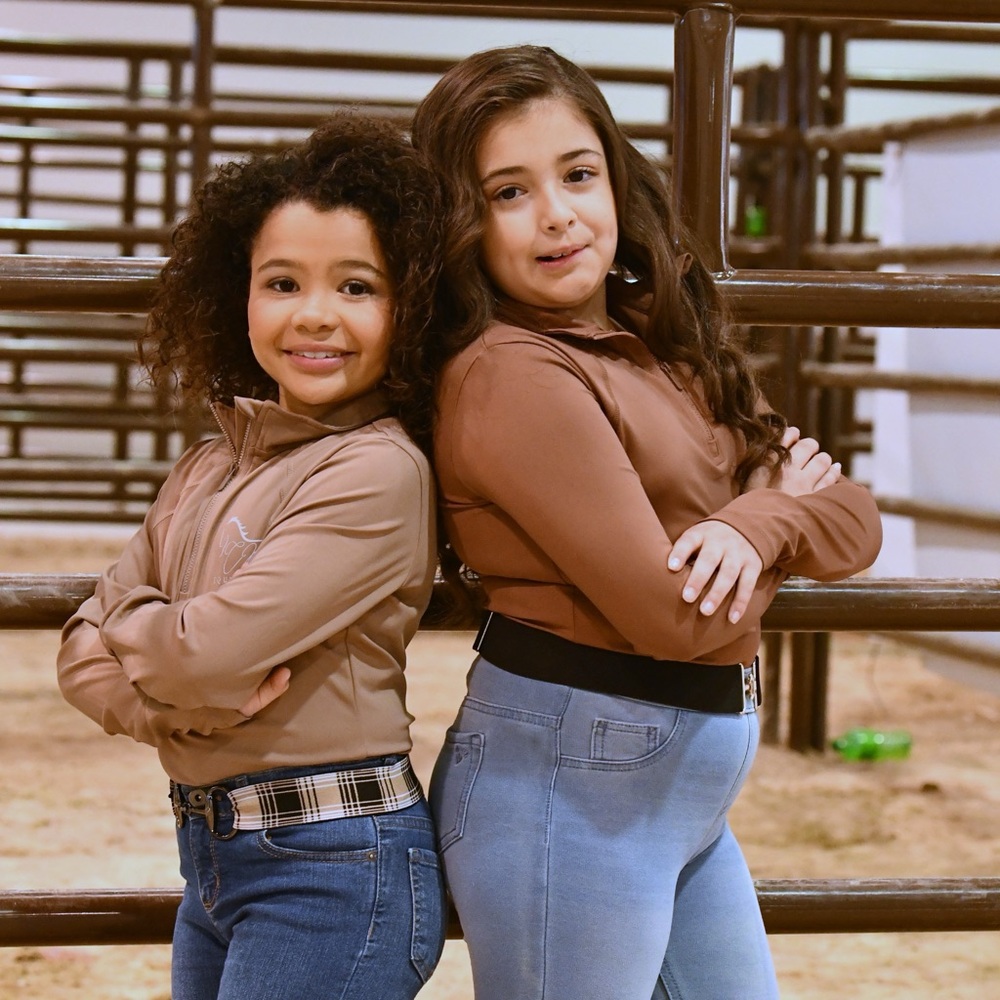 Chocolate New Women's long Sleeve Top equestrian top CM equestrian 4 w…